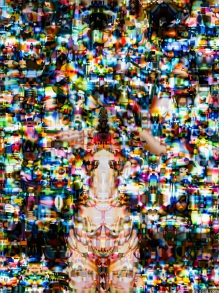 araffe with a very large amount of colorful images on it