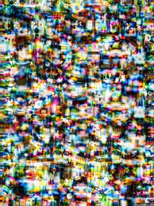 a close up of a television screen with a lot of small pixels