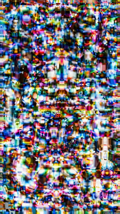 a close up of a television screen with a lot of small pixels