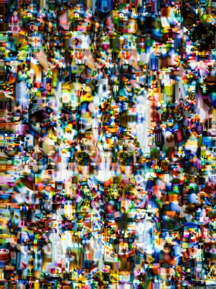 a close up of a television screen with a lot of different images