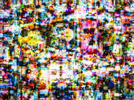 a close up of a television screen with a lot of different images