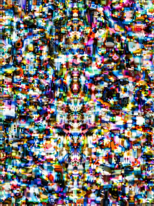 a close up of a television screen with a lot of small pixels