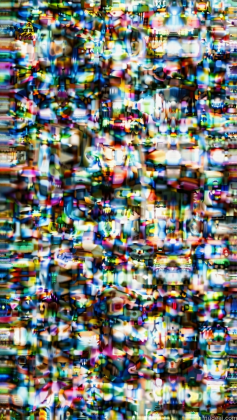 a close up of a television screen with a lot of small pixels