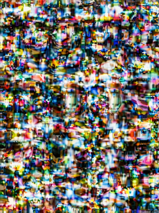 a close up of a television screen with a lot of small pixels