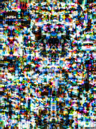 a close up of a television screen with a lot of small pixels